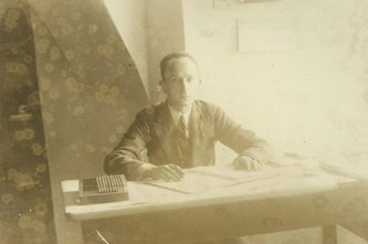 Józef Sieradzki w drukarni